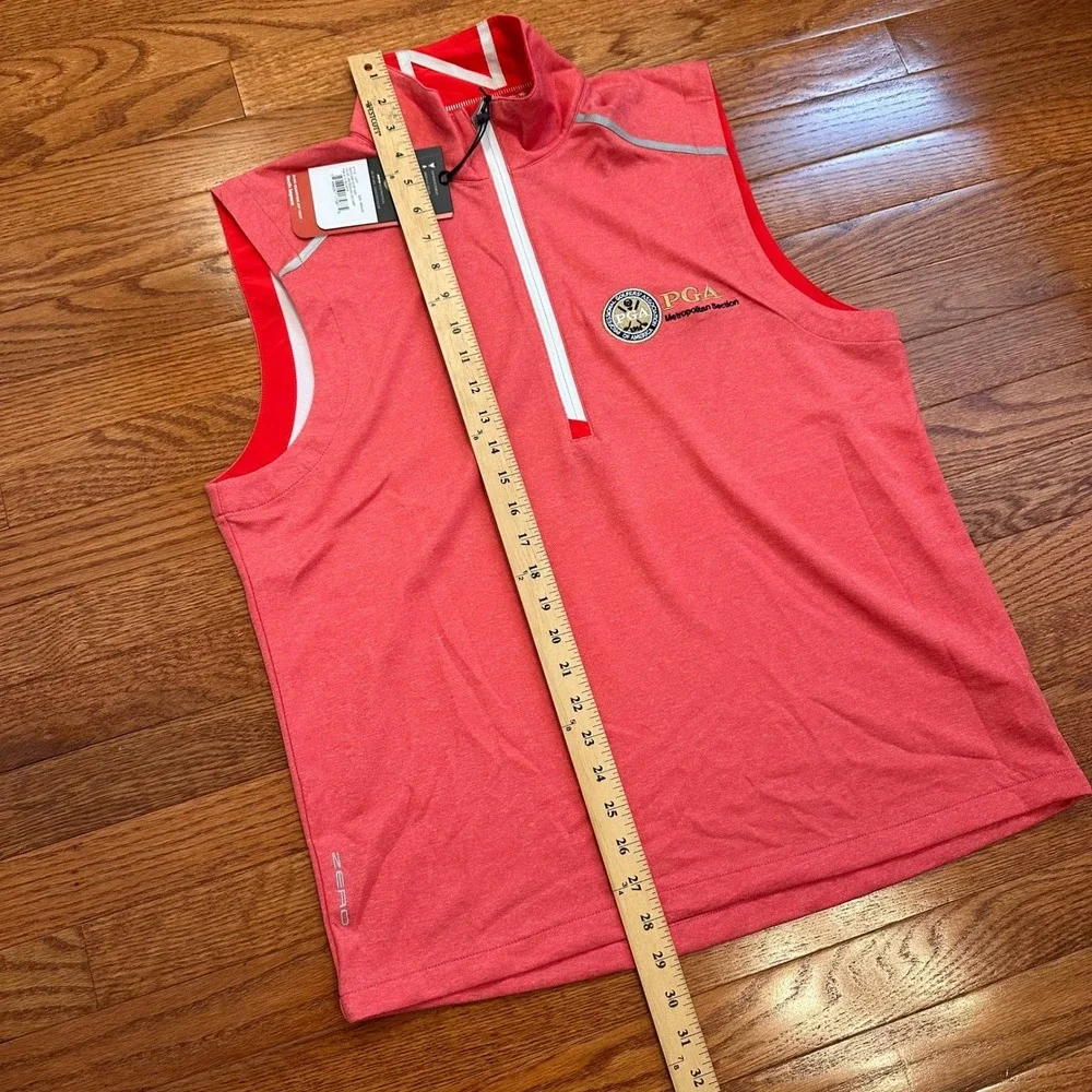 New Zero Restriction Z425 1/4 Zip Vest Mens‎ Medium L1017 PGA Golf Performance